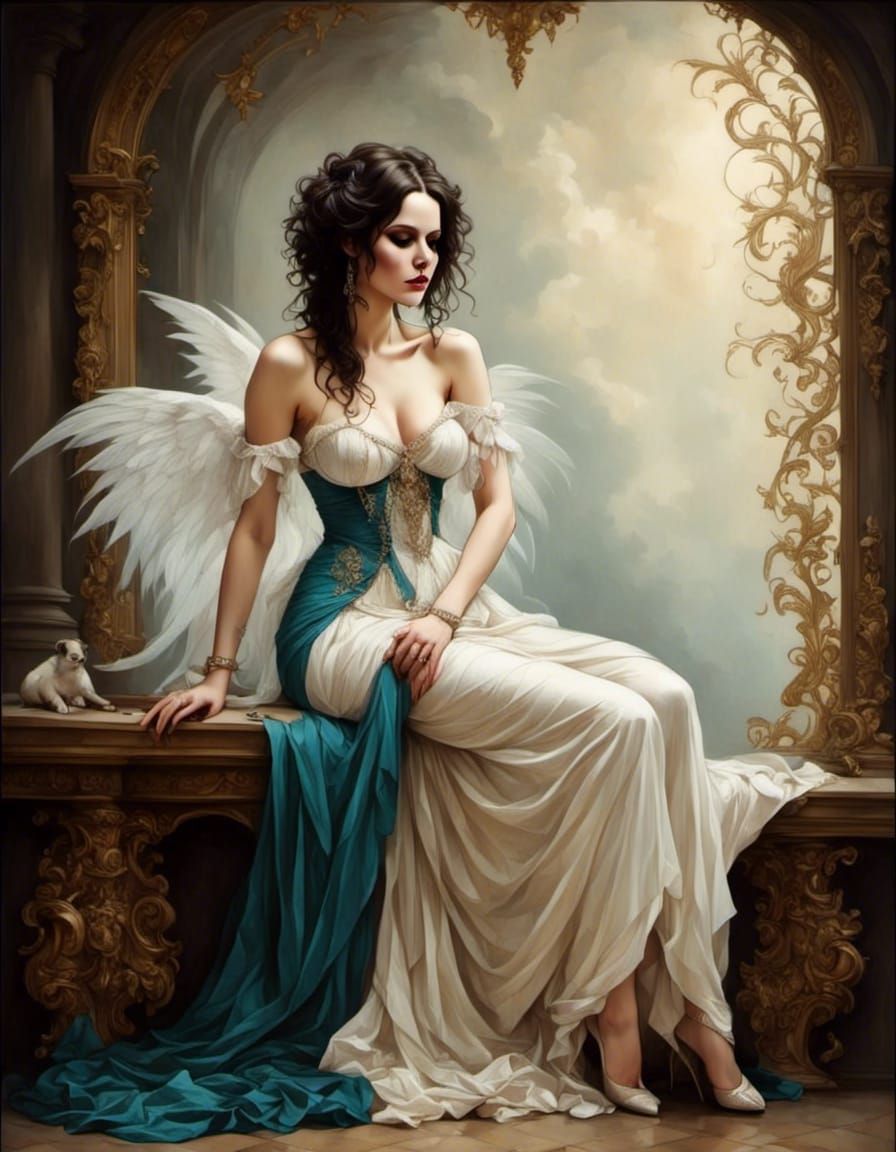 Fairy Princess in Whimsical Painting Style