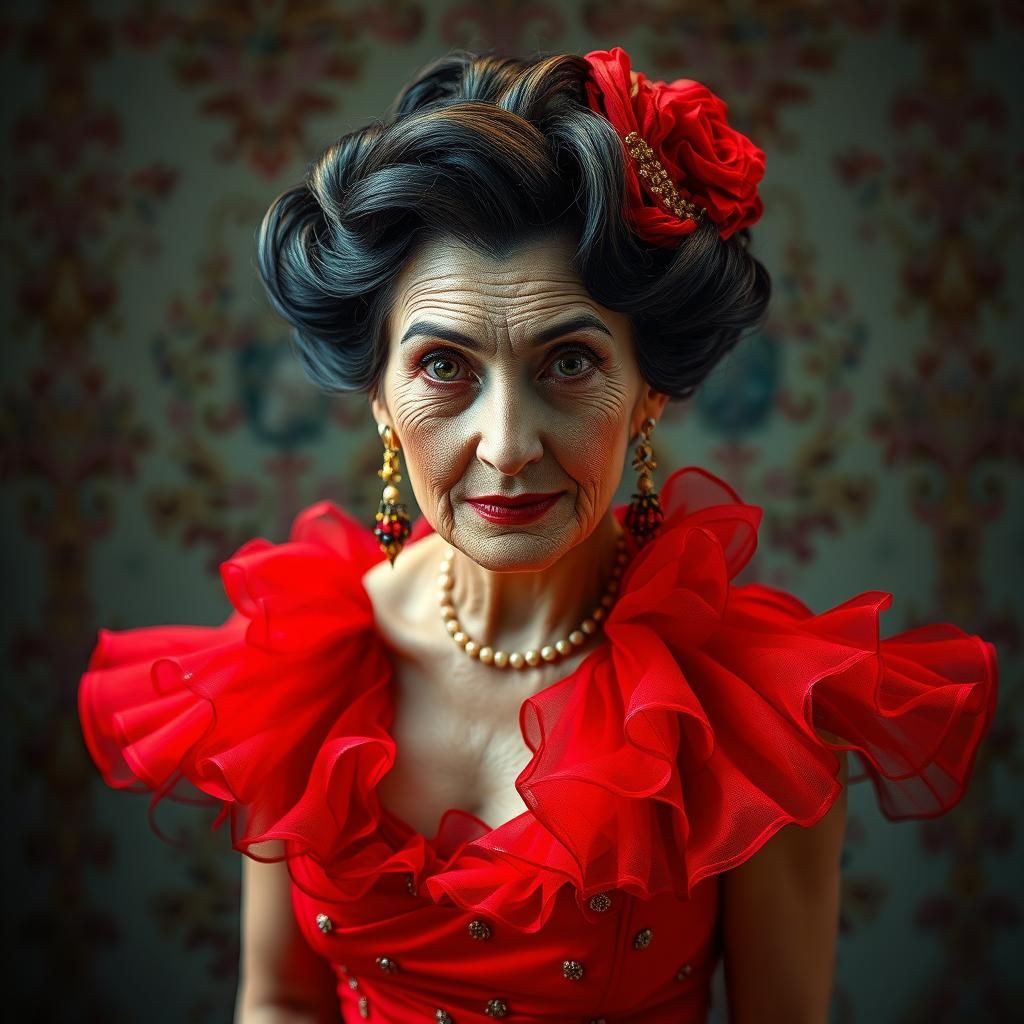Flamenco Crossdresser: A Vibrant Portrait