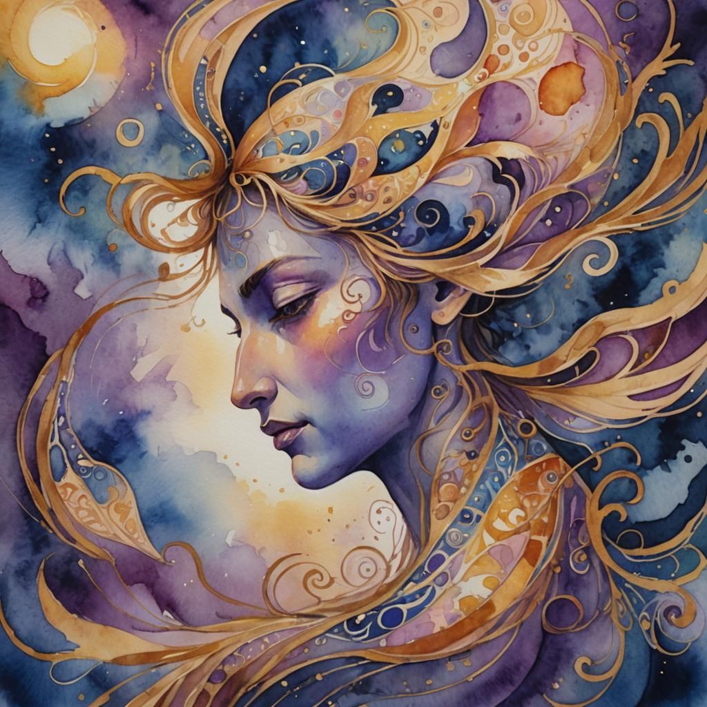 Gazelle Lost in Thought: Watercolour Masterpiece