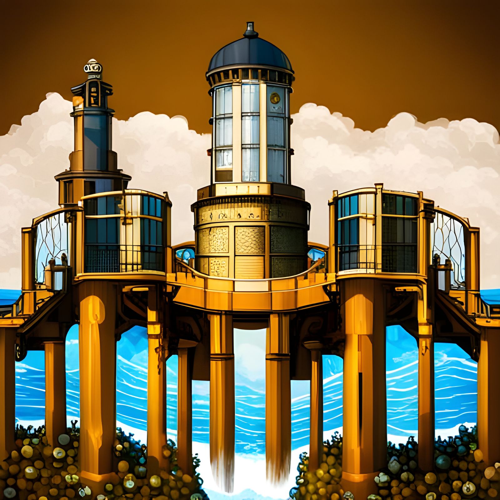 Steampunk Diving X-Ray Lighthouse