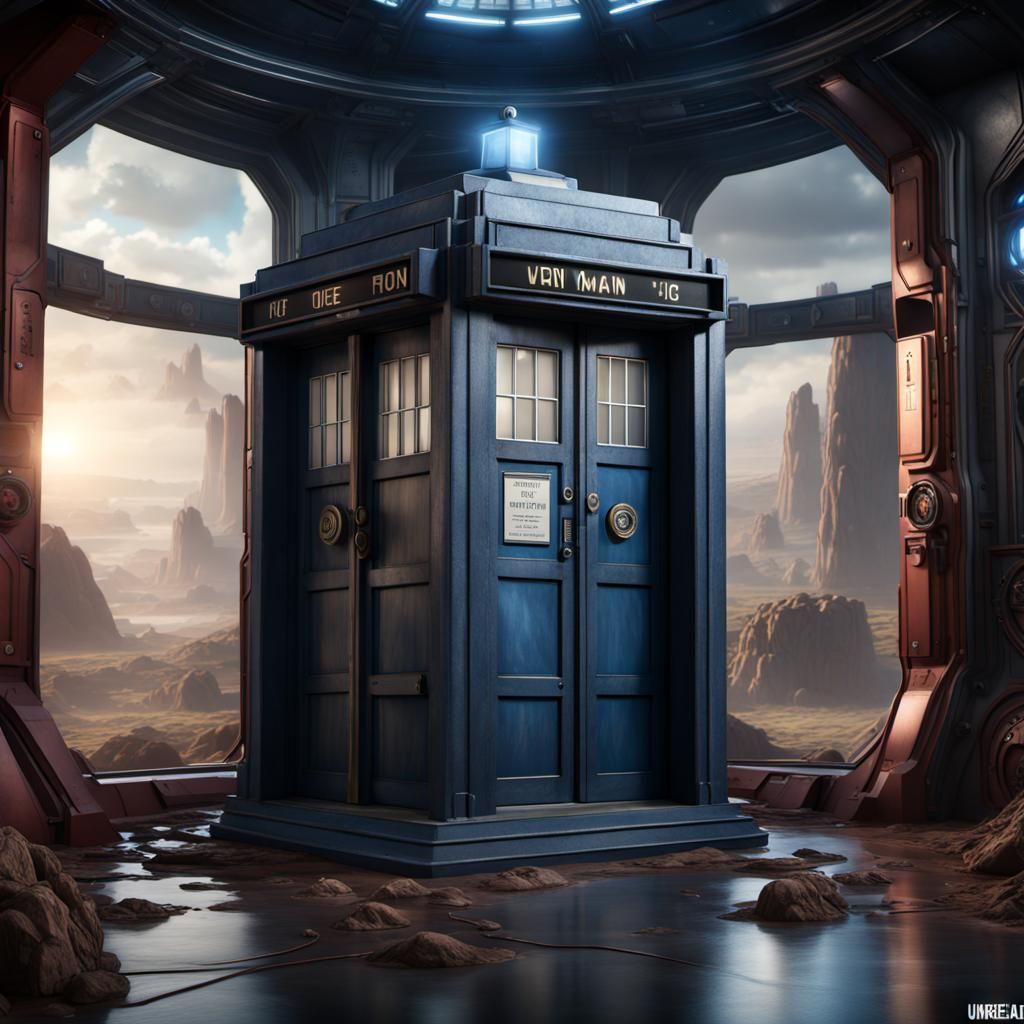 Iron Man's TARDIS: Detailed Matte Painting