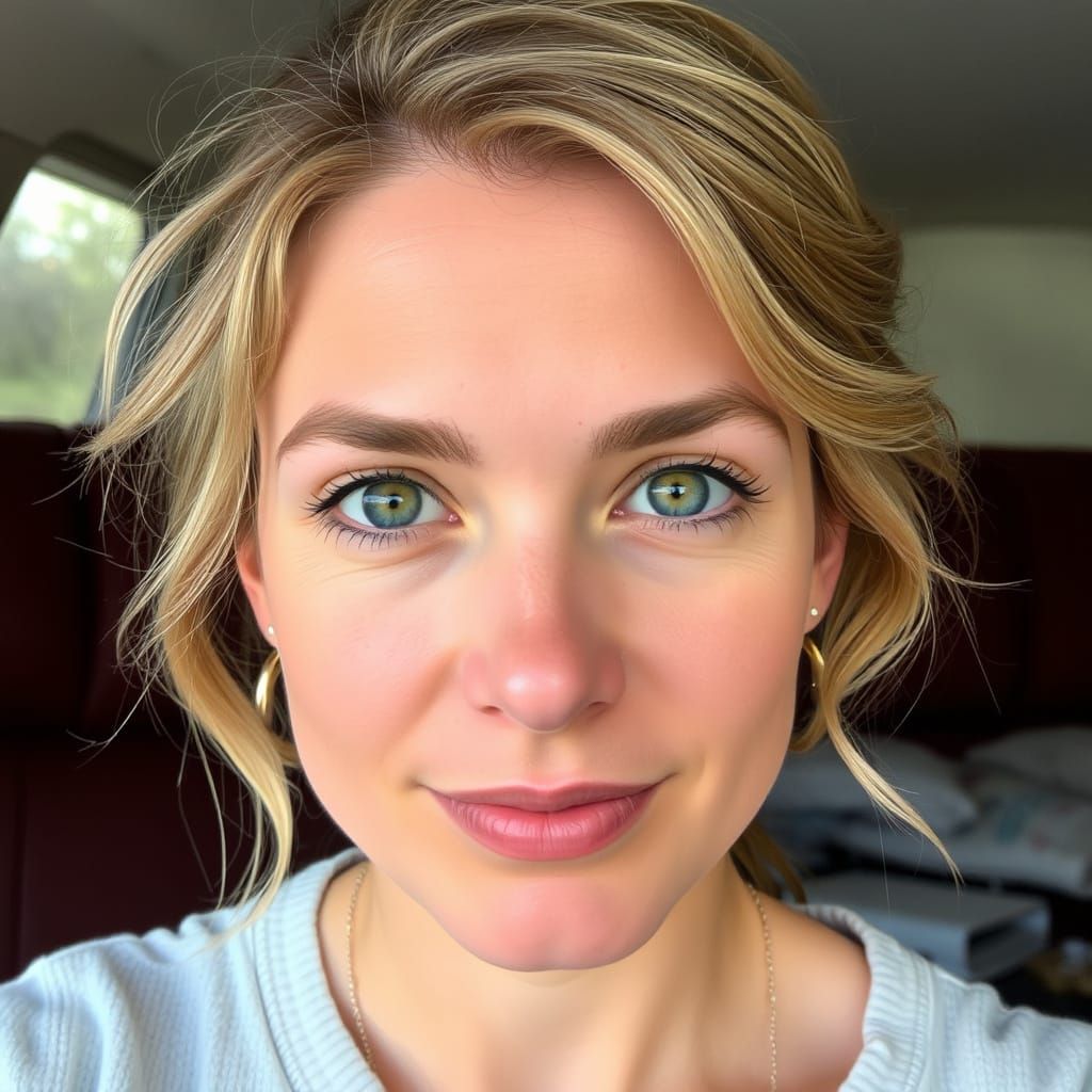 A Normal Looking Person with Healthy Eyes