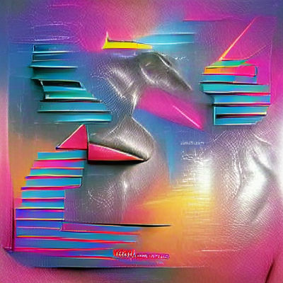 Retro 80s Style Compilation Album Cover