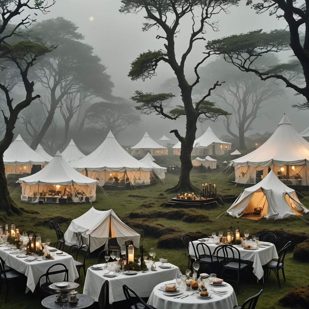 Misty Moor and Pavilion View, Alice in Wonderland Style