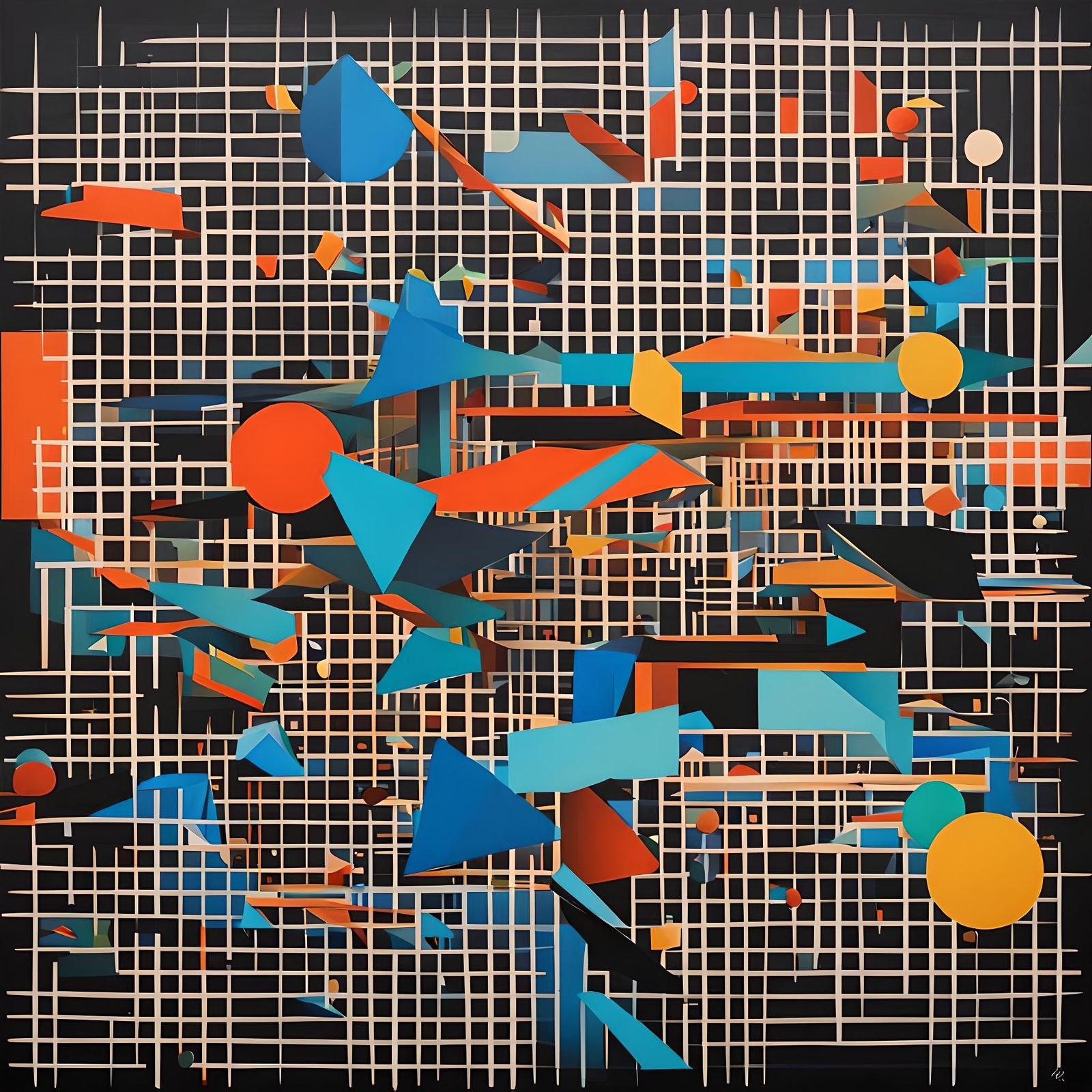 Divine Intelligence: Geometric Byte Stream Art