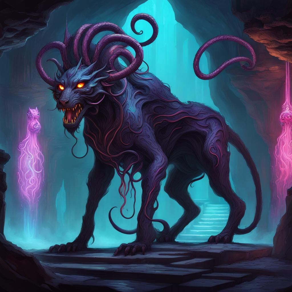 Mutant Displacer Beast in Astral Underground City