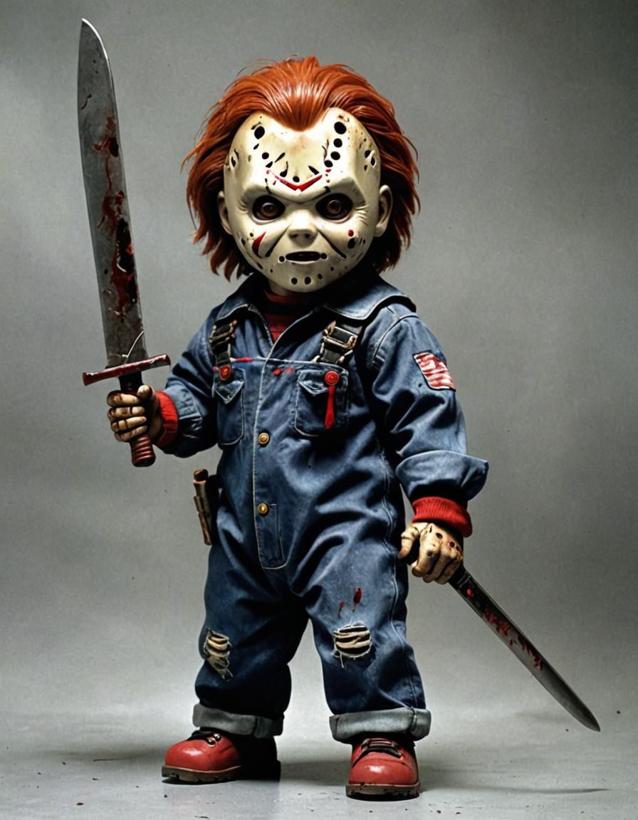 Chucky as Jason Voorhees Fusion