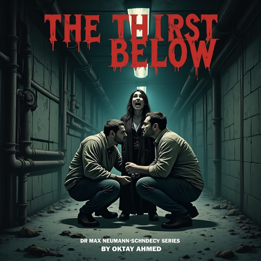 Dark, Gritty Underground Scene in Oktay Ahmed-Inspired Style