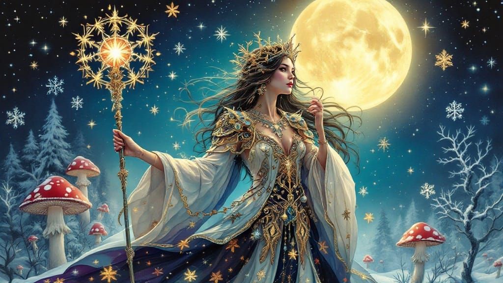 Celestial Sorceress Unveils Winter Magic