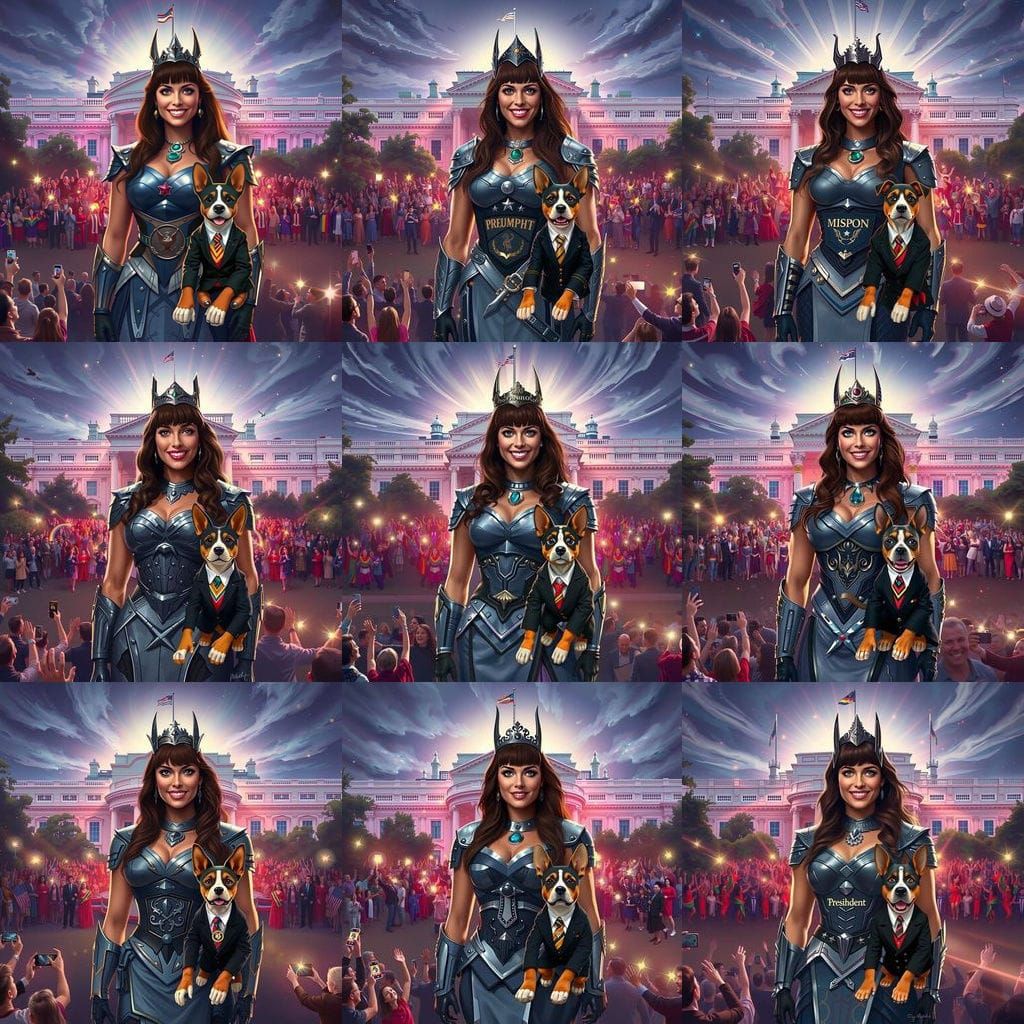 President Xena Warrior Princess: Futuristic White House Hero