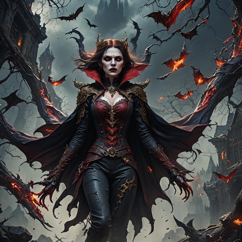 Vampire Fantasy Concept Art in Deep Color
