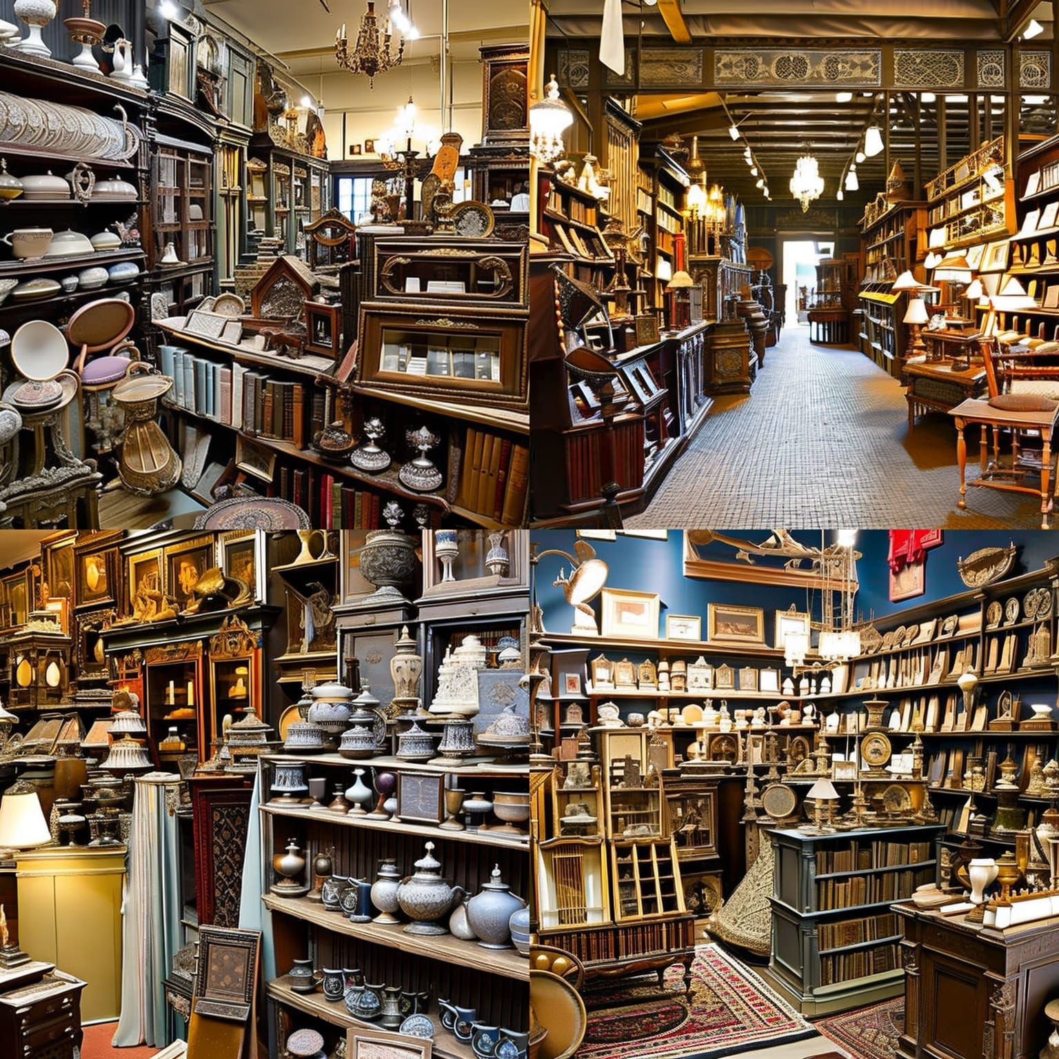 Victorian Antique Shop Filled with Treasures