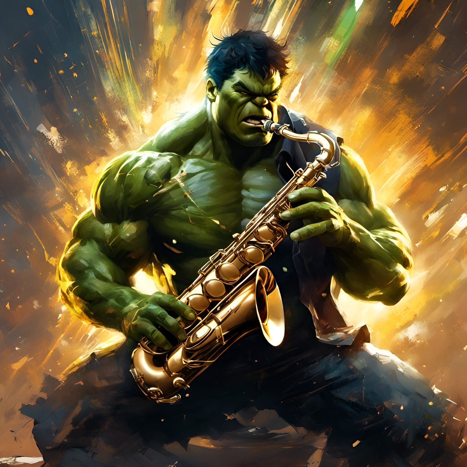 Superior Saxophon Solo by Hulk