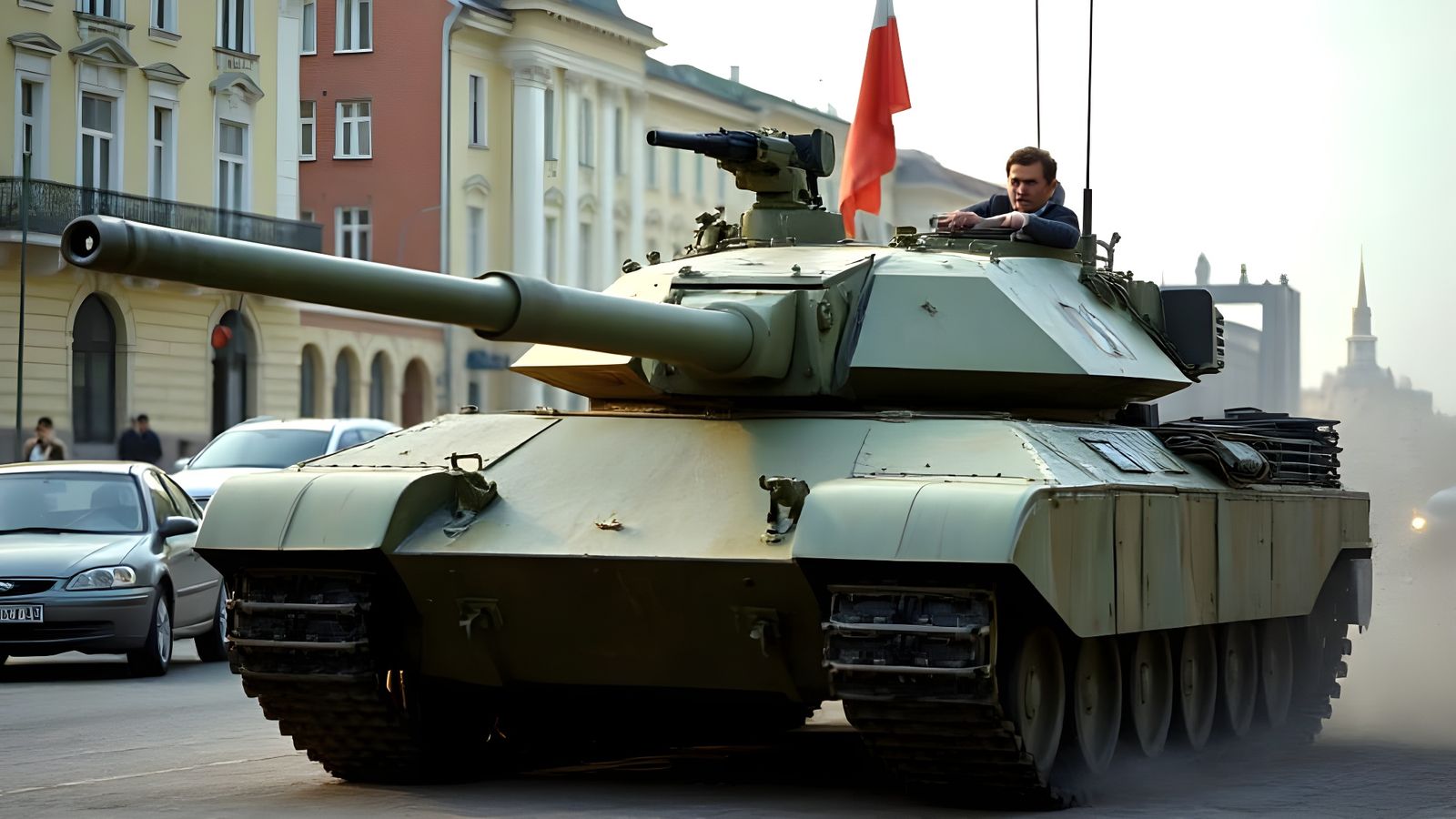 James Bond in Cyberpunk Style, Crushing Russian Cars with a ...