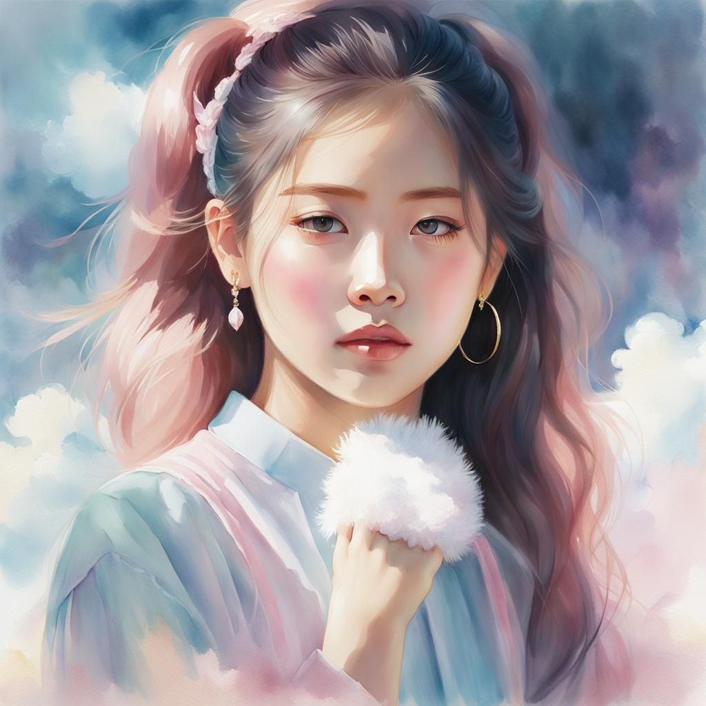 Blackpink Portrait in Pastel Watercolor Art