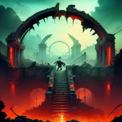 Gladiator Ring: From Bustling Arena to Abandoned Ruin
