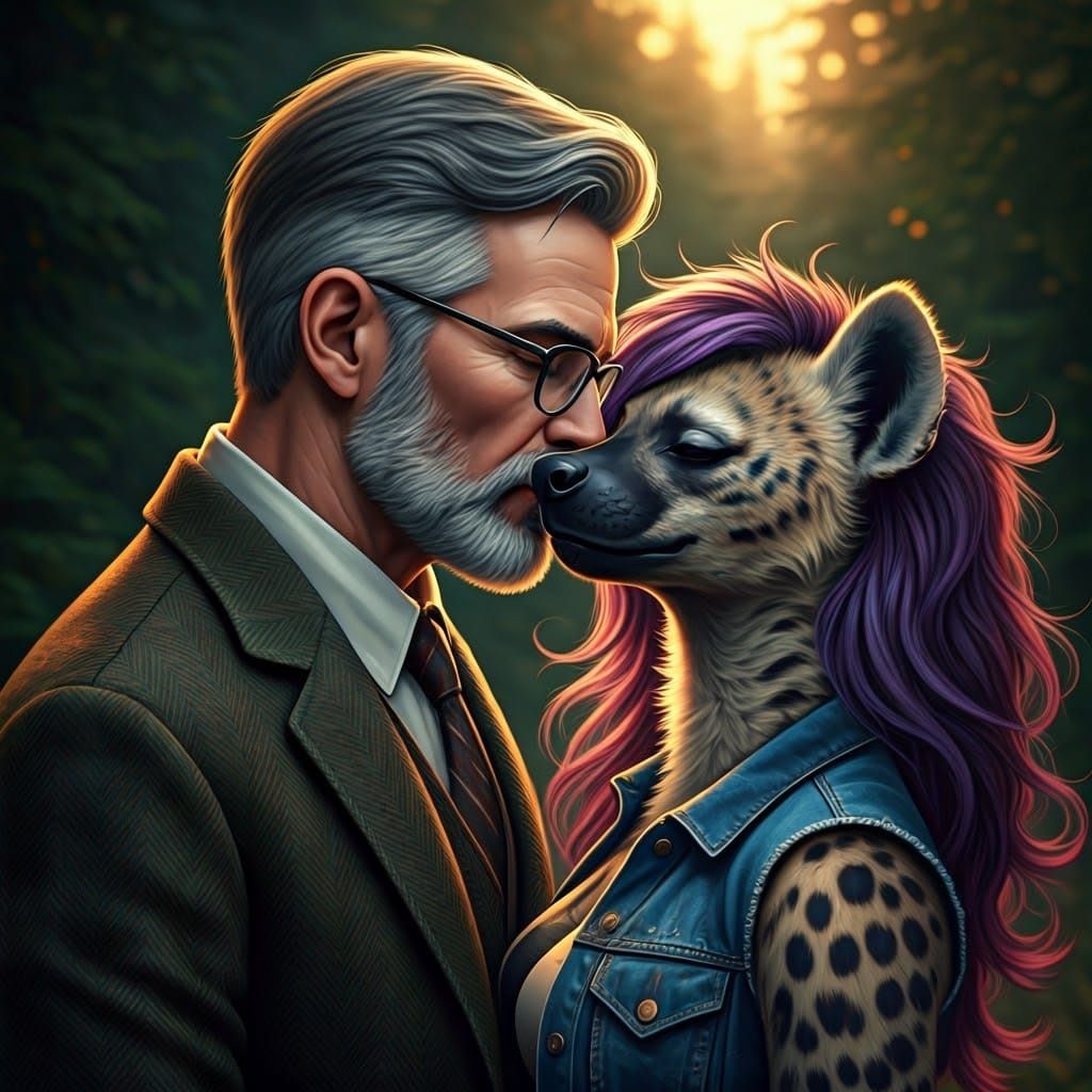 Romantic Encounter in Twilight Forest