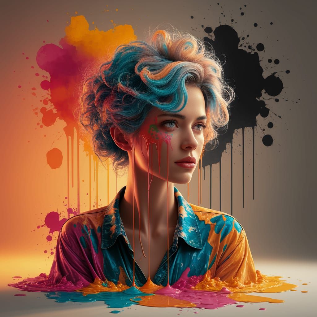 Vibrant Painting in Motion