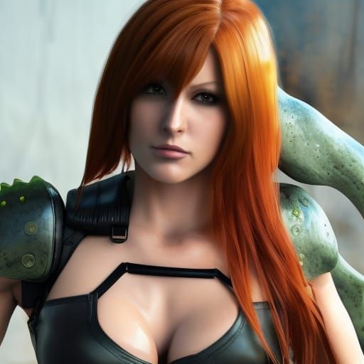 Becky Lynch as Regina: Digital Jungle Portrait