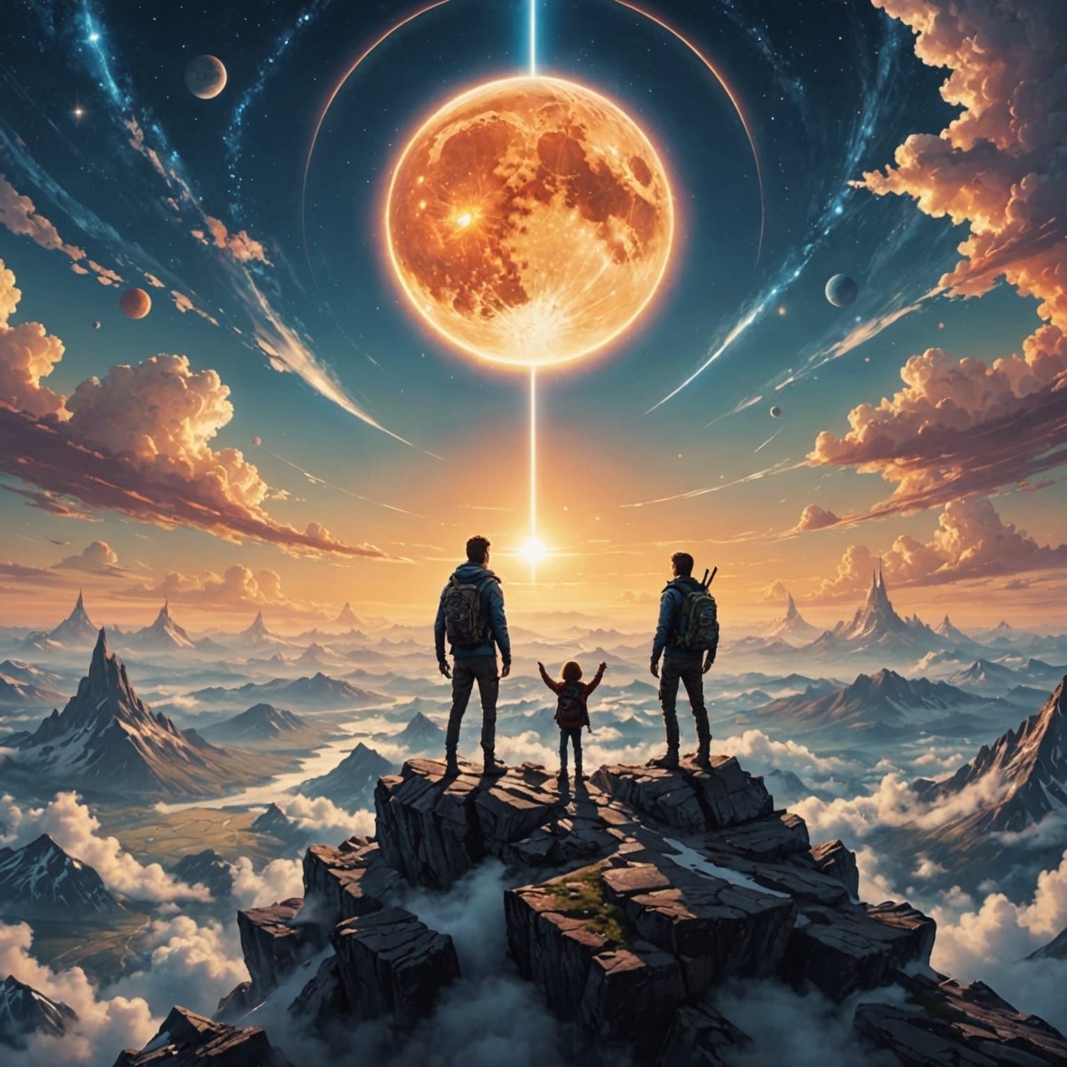 Sweeping Landscape From Mountain Top View