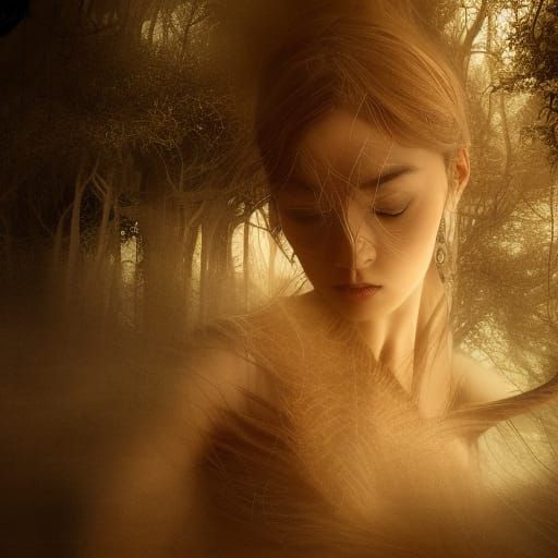 Mystical Dream: Photorealistic Portrait in 16k