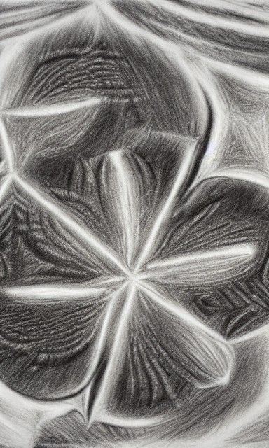 Hyperdetailed Charcoal Drawing of a Sand Dollar
