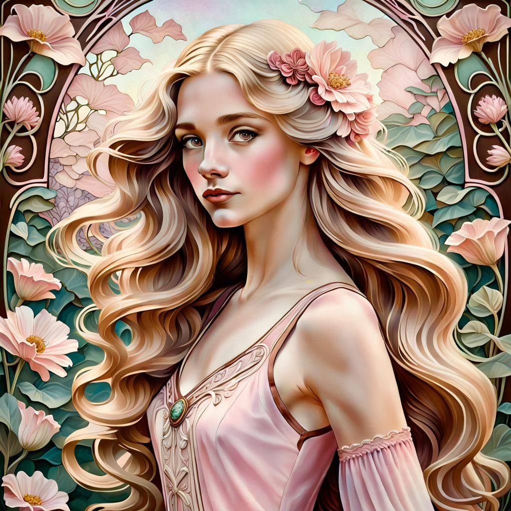 A pink one and then a blue one