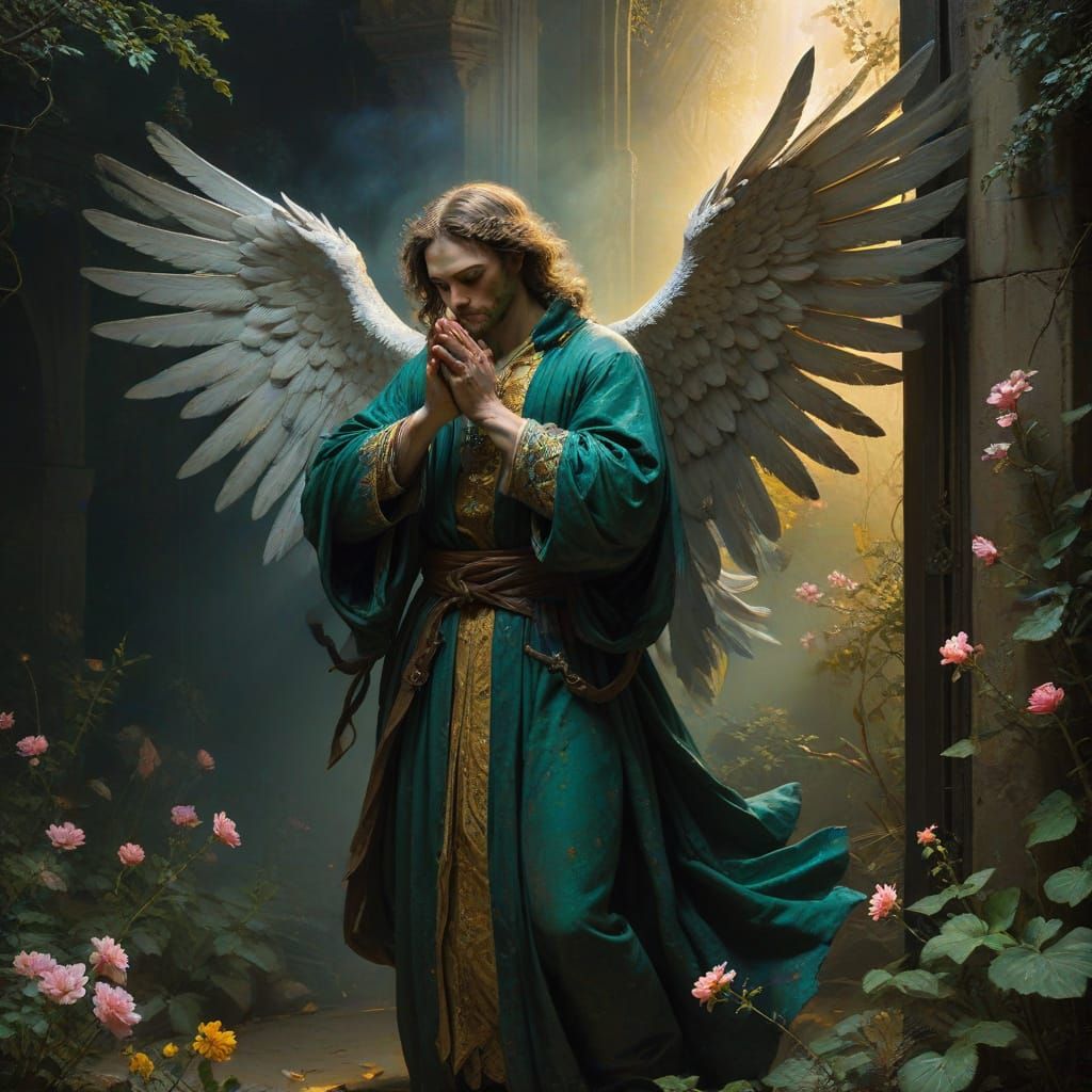 The Guardian of the Threshold in Old Master Style