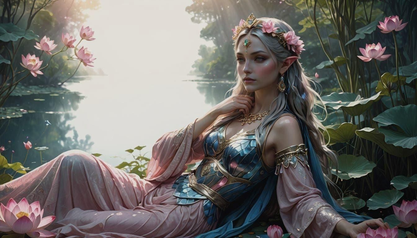 Lotus Elven Goddess of Beauty in HD