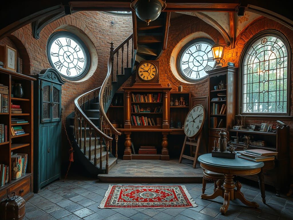 Underground Steampunk Workshop with Medieval Fantasy Element...