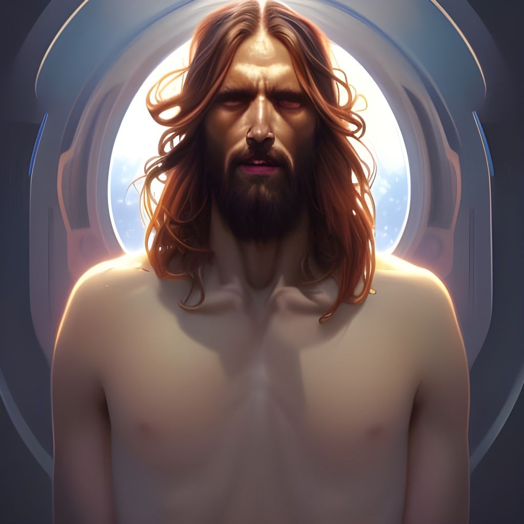 Alien Jesus Christ Portrait in Unreal Engine 5