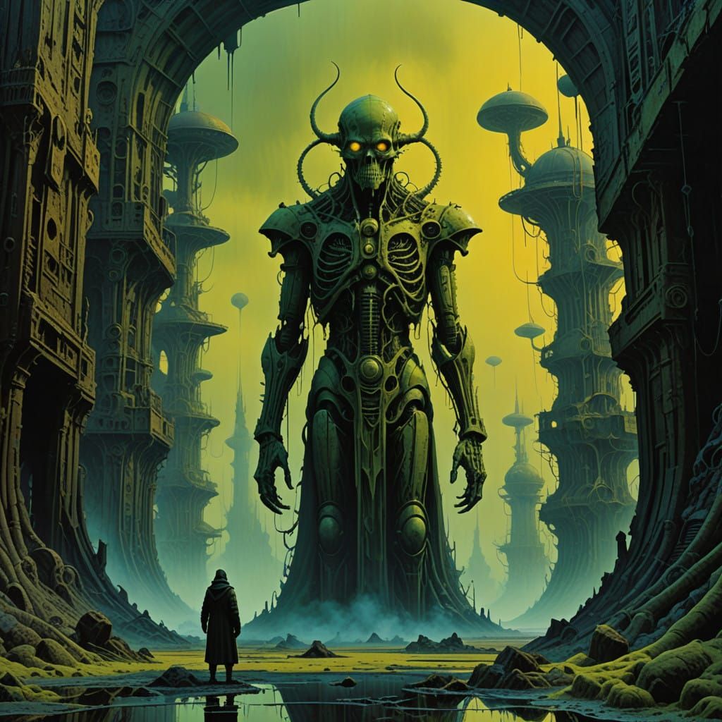 Surreal Futuristic Ruins in a Post-Utopian Wasteland