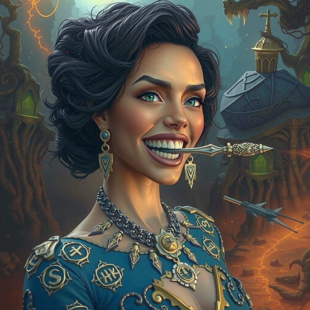 Heroic Warrior Charged with Ancient Magic