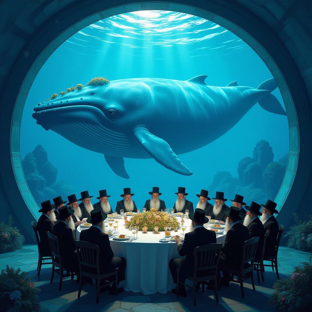 Whale Belly Banquet Hall with Ultra-Orthodox Guests in Surre...