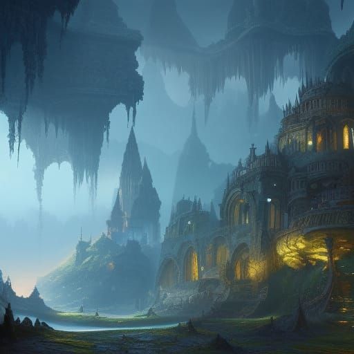 Dreamwastaken: Fantastical Matte Painting in Deep Color