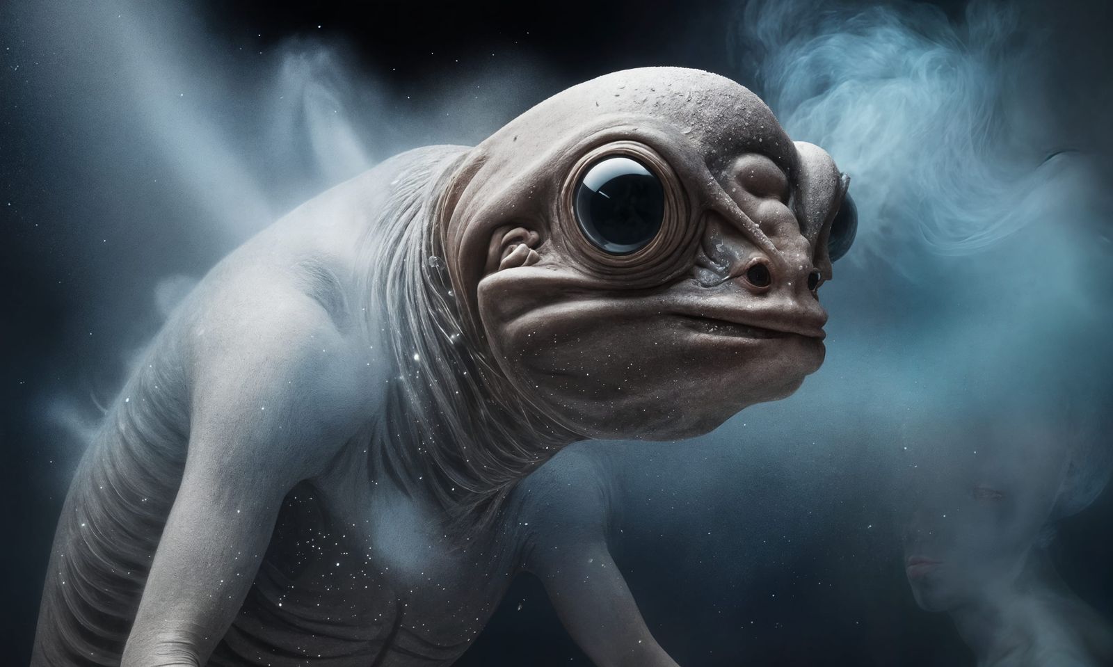 Surreal Exotic Galaxy Portrait in Chiaroscuro Lighting