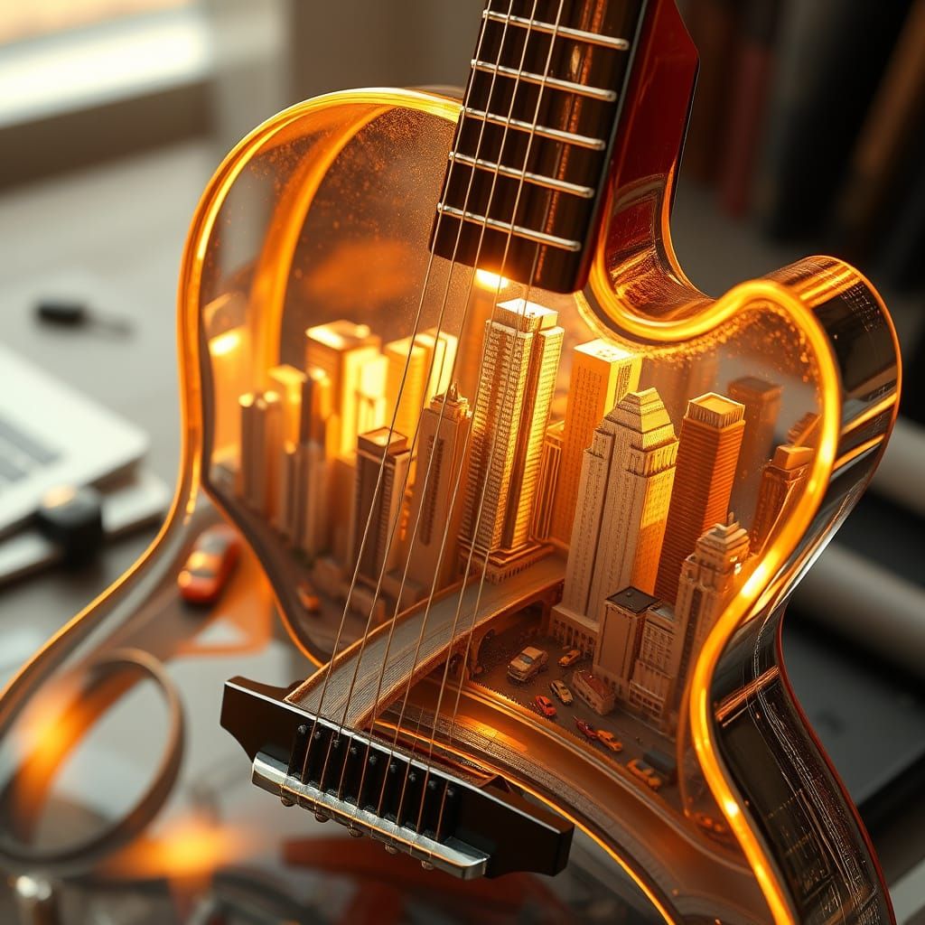a glass guitar