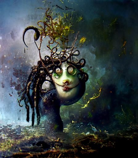 Medusa Portrait in Alexander Jansson Style
