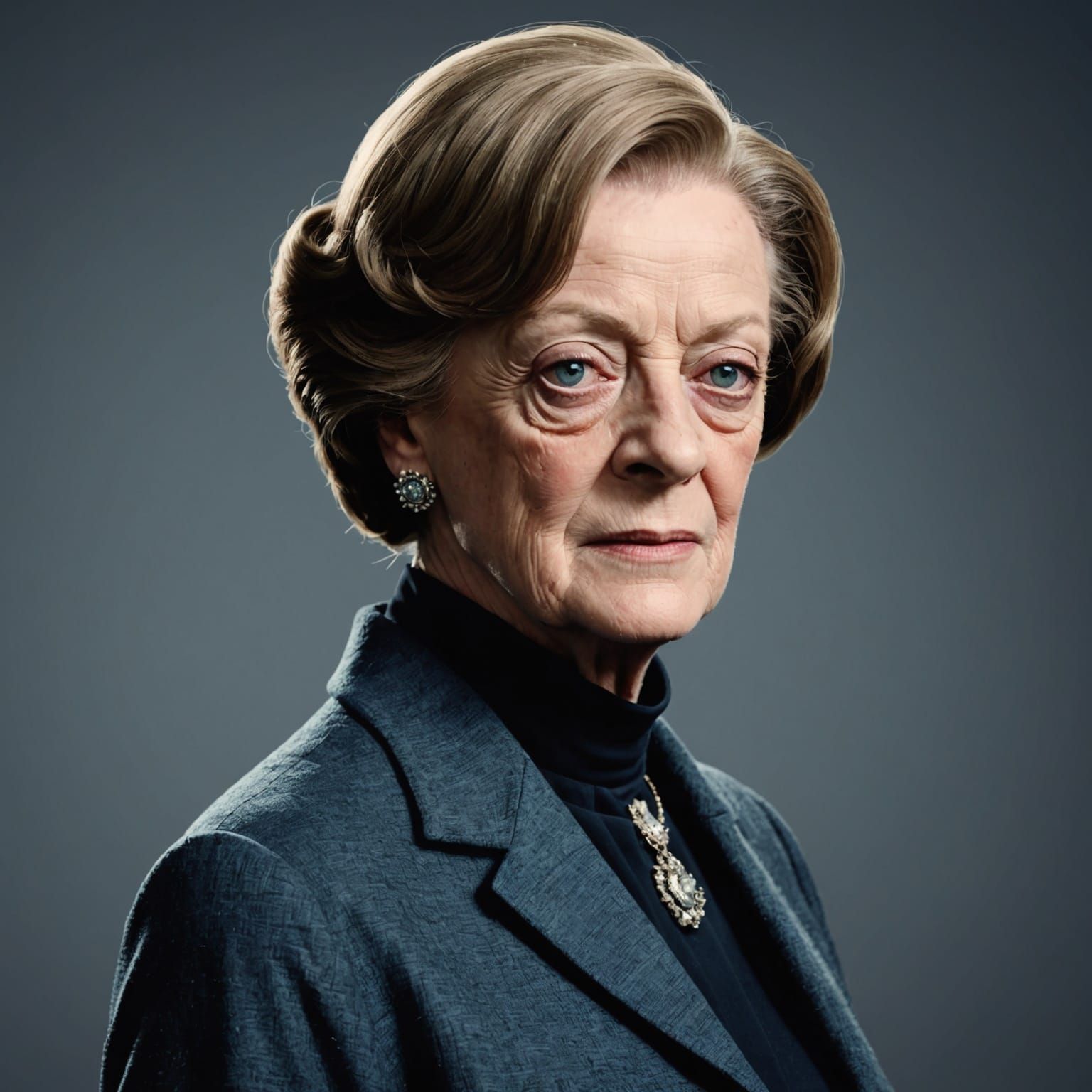 Detailed 3D Render of Maggie Smith in Ultra HD