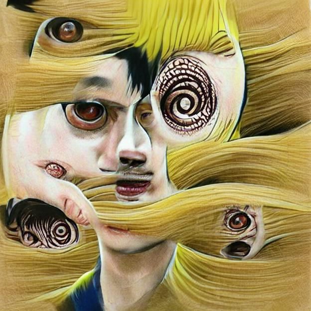 Horror Image of Swirling Patterns