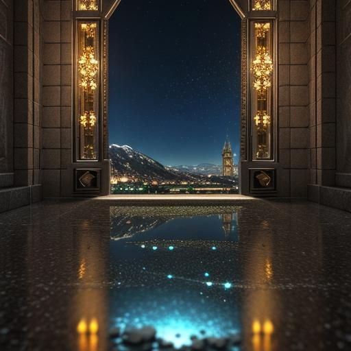 Sunrise Over Mountains of Jewels: Hyper-Realistic Digital Ar...