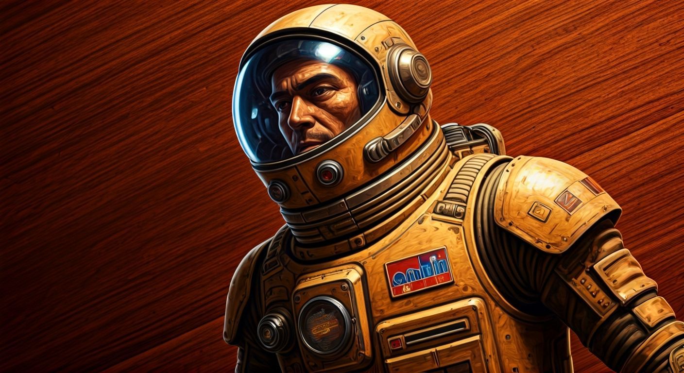 Mobile Suit in Space: Inlaid Mahogany Panel