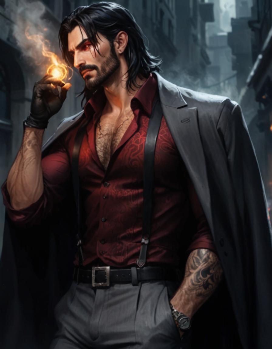 Handsome Arcane Mage with Irresistible Smile