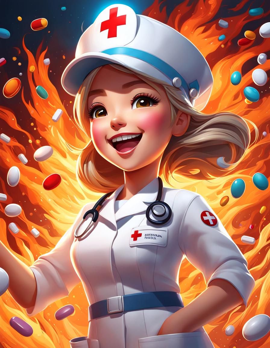 Chibi Nurse Responds to Burning Hospital Emergency