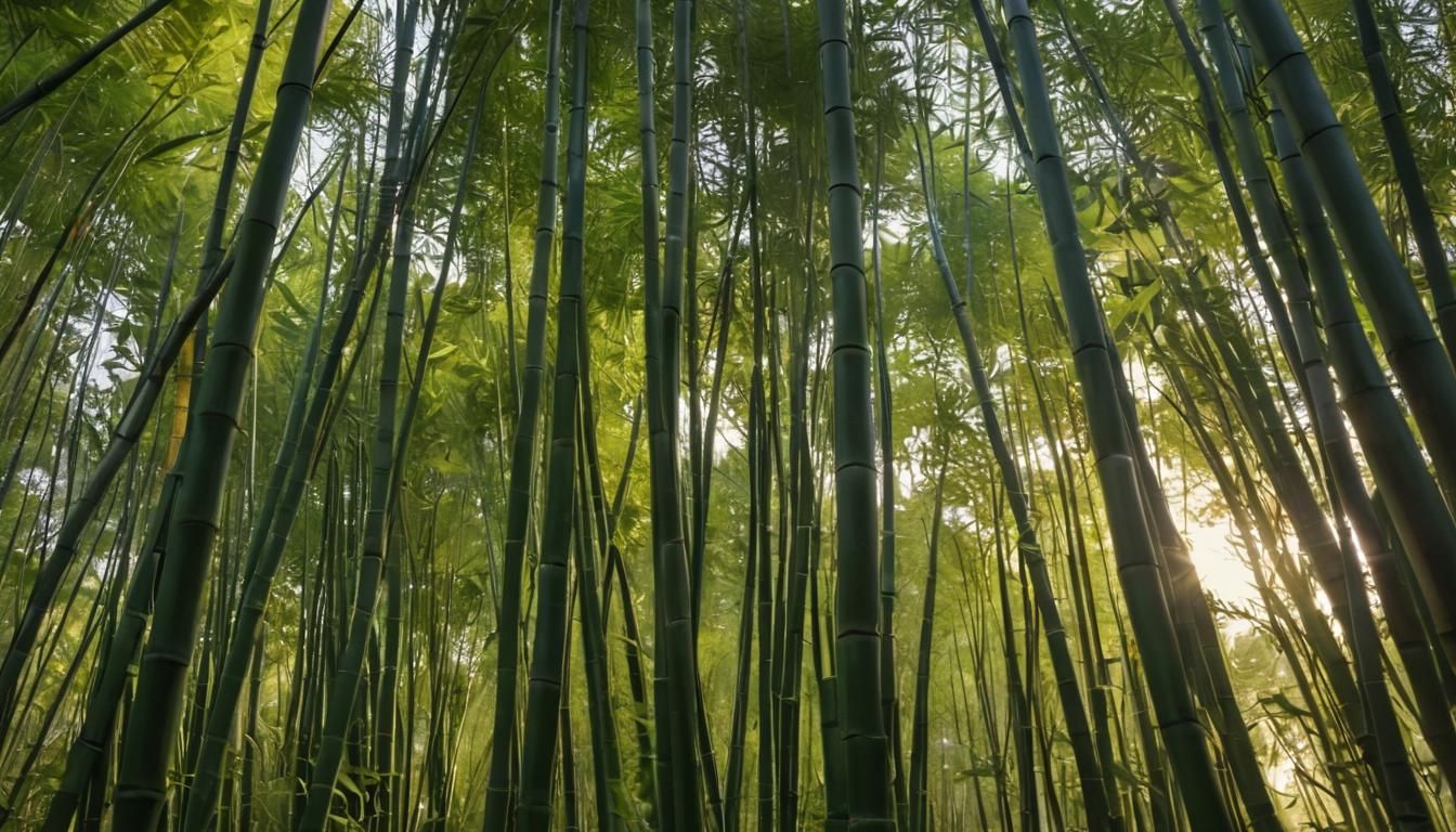 Lush Bamboo Forest: Photorealistic Landscape Photography