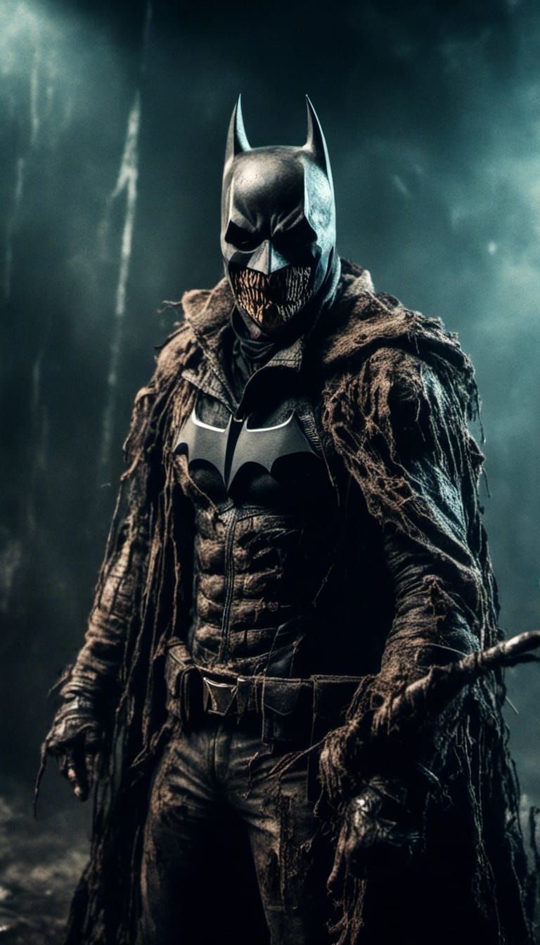 The Fiend Battles Batman in Macabre Style