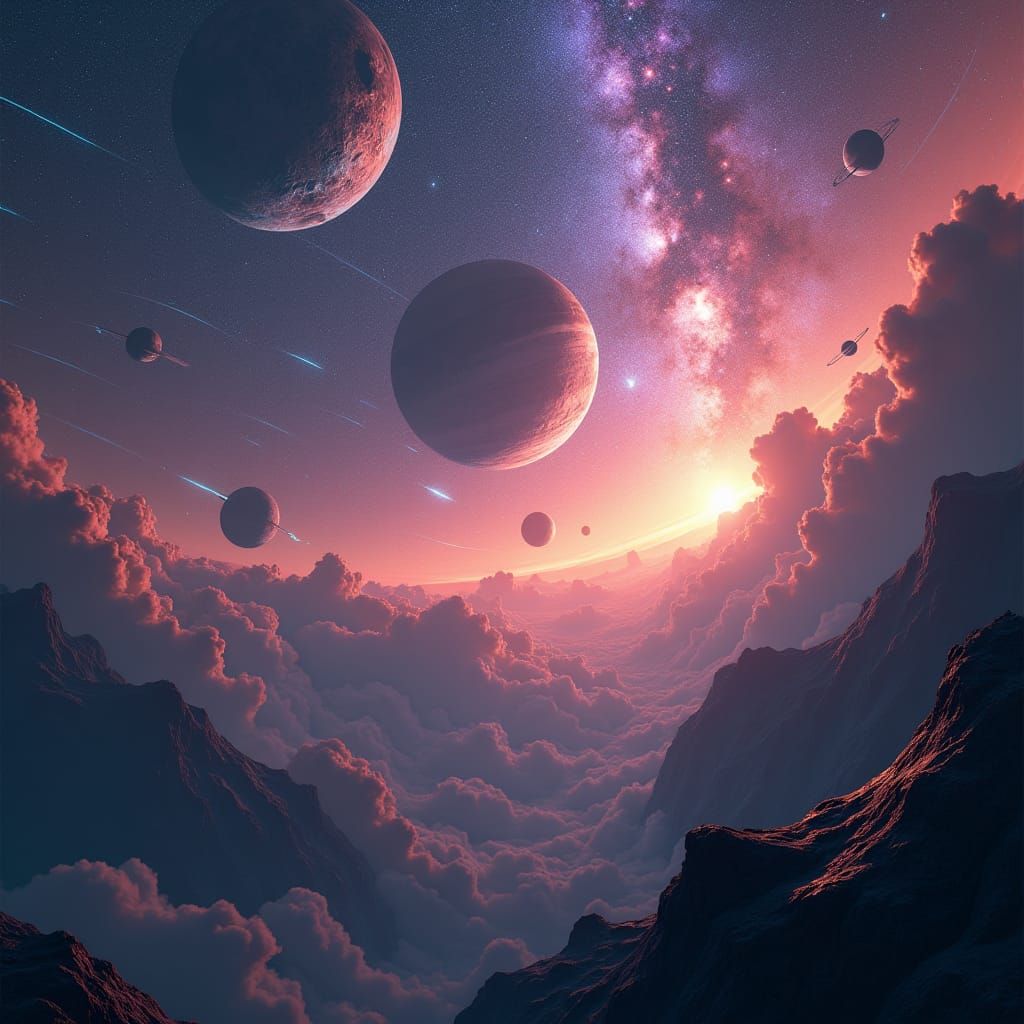 Spectacular Milky Way Galaxy Concept Art