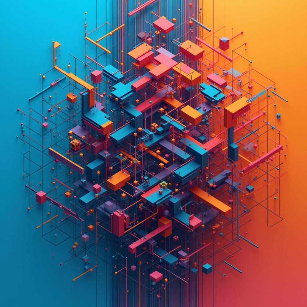 Abstract Data Visualization with Geometric Shapes
