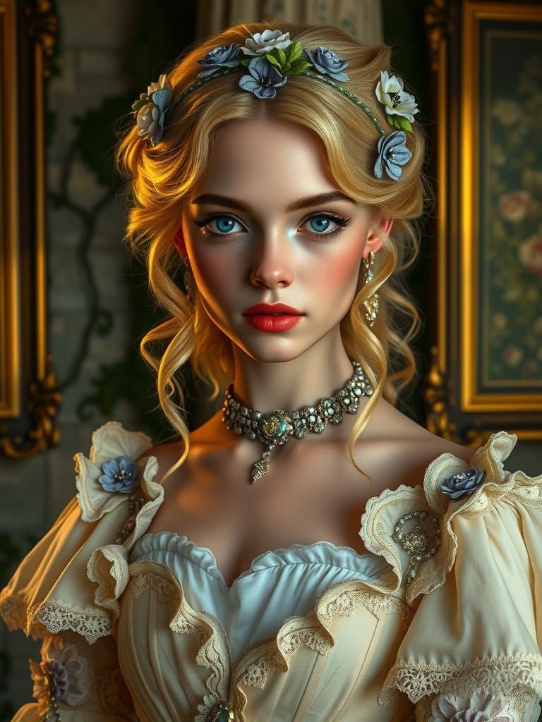 Timeless Fantasy Maiden in Soft Dreamlight