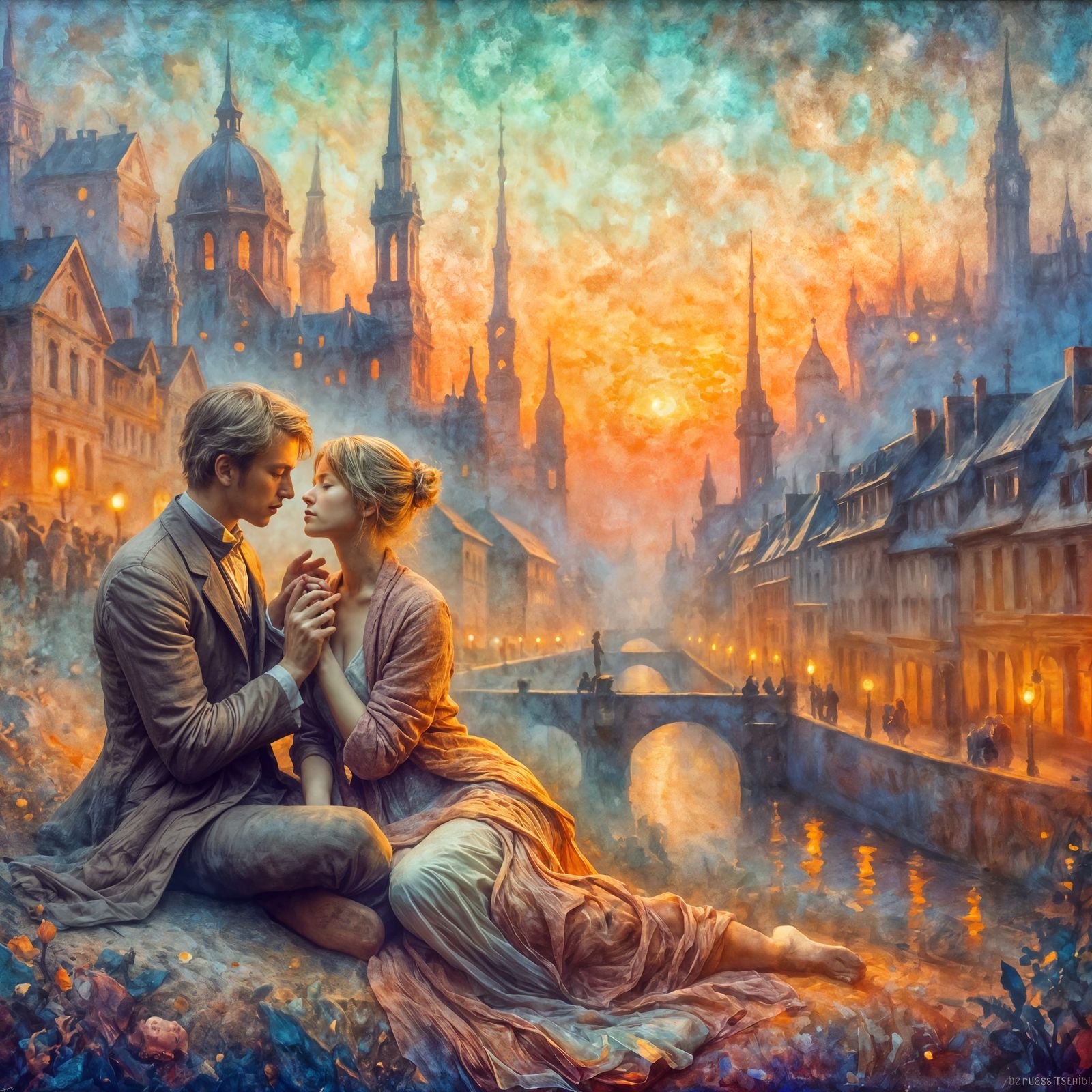 Tender Love and Understanding at Sunset